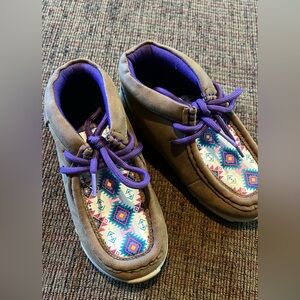 Toddler girls shoes worn once. Size 8.